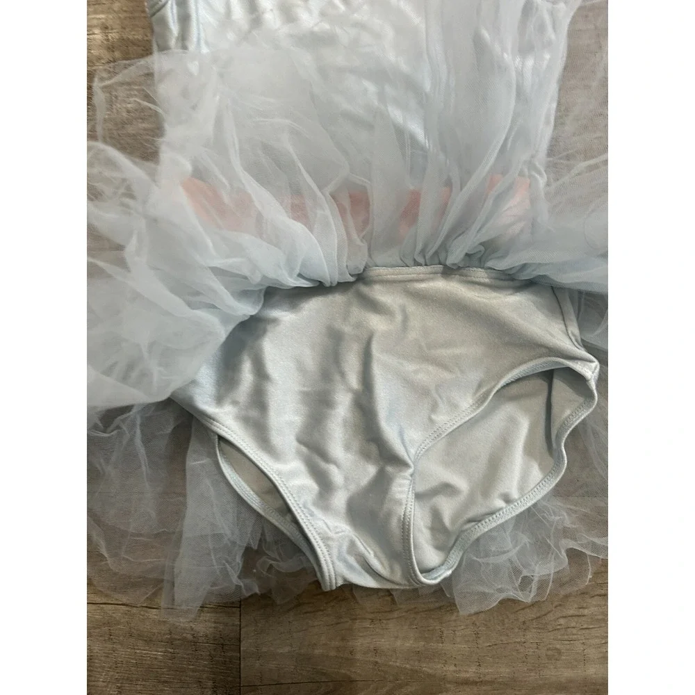 American Bitty Baby Ballerina Girls Leotard ONLY Tutu Outfit Blue Size XL